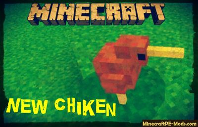 New Chiken Minecraft PE Mod 1.2.10, 1.2.9, 1.2.8