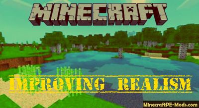 Improving Realism Minecraft PE Bedrock Texture Pack 1.2.10, 1.2.9