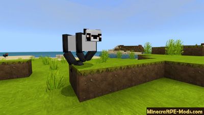 Pixel Pandas Mod For Minecraft PE Bedrock 1.2.9, 1.2.8