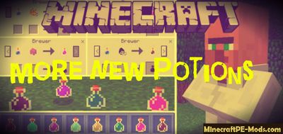 More New Potions Minecraft PE Mod 1.3.0, 1.2.11, 1.2.10, 1.2.9