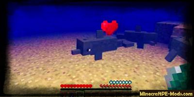 Realistic Dolphins Minecraft PE Bedrock Mod 1.2.6, 1.2.5