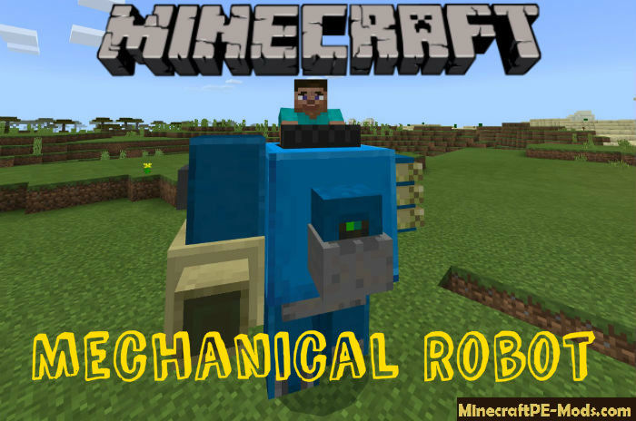 Rust Asser Underholdning Mechanical Robot Minecraft PE Mod 1.19, 1.18 Download