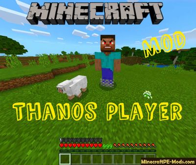 Fortnite Thanos Player Minecraft PE Mod 1.5.0, 1.4.0, 1.2.13