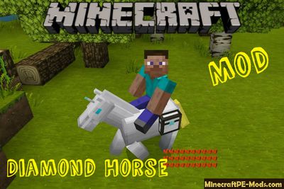 Diamond Horse Minecraft PE Mod 1.2.16, 1.2.13
