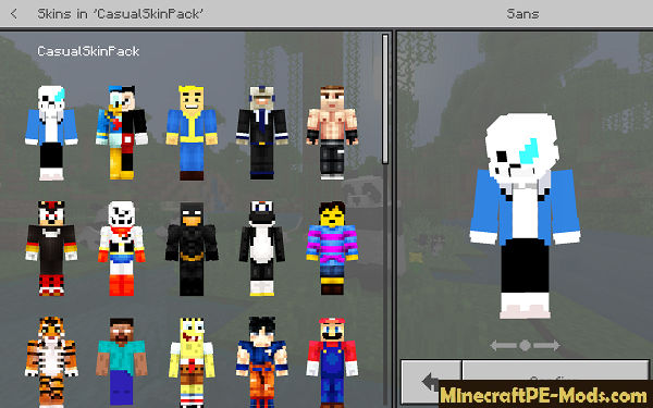 Casual Skin Pack (1.19, 1.18) - Anime, Games, Horror, Rappers Skin