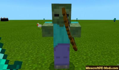 More New Zombiew Minecraft PE Mod 1.11.0.8, 1.10.0.7, 1.9.0