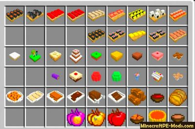 3D Food Decoration Minecraft PE Addon