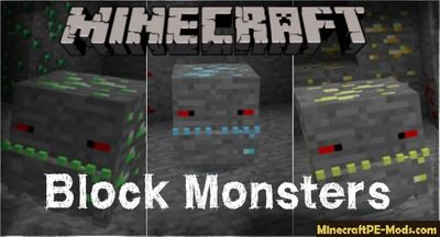 Block Monsters Minecraft PE Bedrock Addon