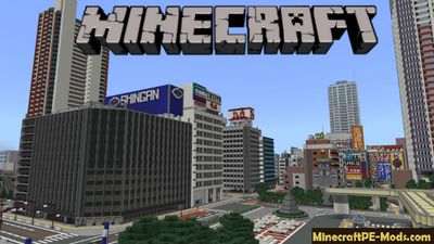 Japanese Gigantic City Minecraft PE Map