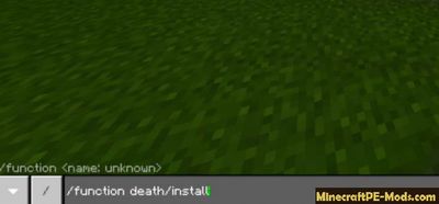 Death Counter Scoreboard Minecraft PE Addon mcpack