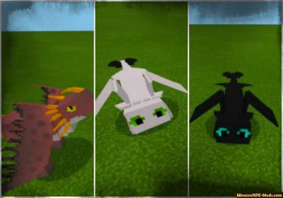 How to Train Your Dragon Minecraft PE Mod 1.11.0.7, 1.10.0.7