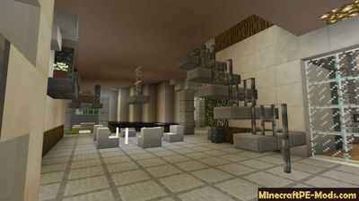 Rich Redstone Mansion Minecraft Bedrock Map