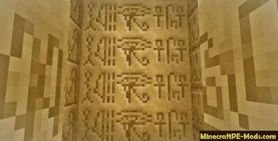 Decorative Hieroglyphics Minecraft PE Mod 1.12.0.4, 1.12.0