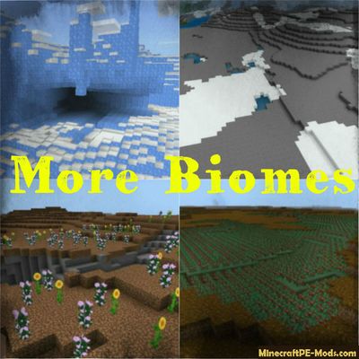 More Vanilla Biomes Minecraft PE Mod/Addon 1.12.0.6, 1.12.0