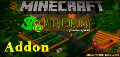 MineConomy Function Pack Minecraft PE Mod/Addon 1.12.0, 1.11.1