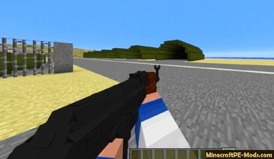 60 Modern Guns Minecraft PE Mod 1.13.0.2, 1.12.0.28 iOS/Android