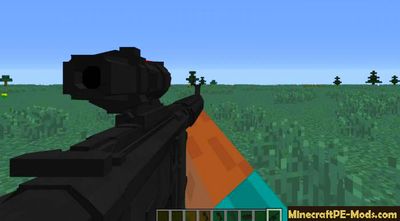 60 Modern Guns Minecraft PE Mod 1.13.0.2, 1.12.0.28 iOS/Android