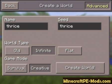 Seeds with Gold and Diamonds Thrice for MCPE 1.11, 1.10.0 