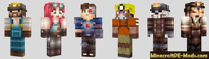 Skins Pack Miners For Minecraft Pe Android 1170 116221