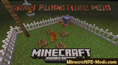 Dan’s Furniture Minecraft PE Mod 1.2.9, 1.2.8, 1.2.7, 1.1.0