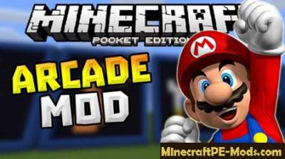 Arcade Games In Minecraft PE Mod, Map & Textures 1.1.0, 1.0.6