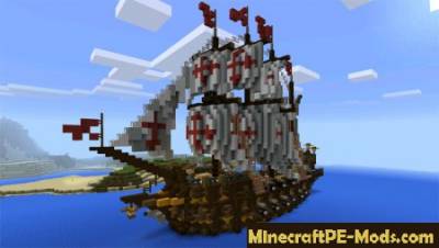 Ships of the 18th century Creation Minecraft PE Map 1.11 