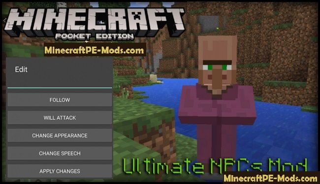 Ultimate Npcs Mod For Minecraft Pe 0 14 0 Download