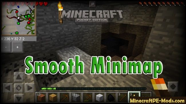 show the coordinates in minecraft tablet pocket edition