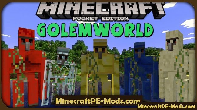 Golem World In Modpkg For Minecraft Pe 120 115 114 Download