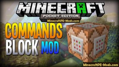 Command Blocks Mod For Minecraft PE 1.2.9, 1.2.8, 1.2.7, 1.2.6