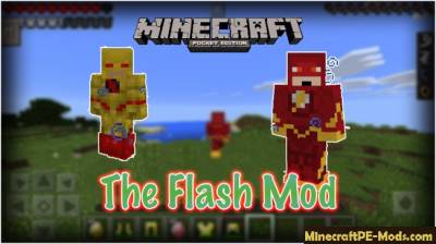 The Flash Minecraft PE Mod 1.2.0, 1.1.5, 1.1.4, 1.1.3, 1.0.0