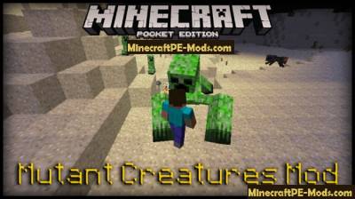 Mutant Creatures Mod For Minecraft PE 1.2.0, 1.1.5, 1.1.4, 1.1.3