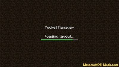 Pocket Manager Apk Mod for Minecraft PE 1.1.0, 1.0.6, 1.0.5, 1.0.4