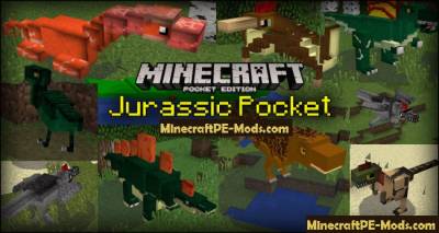 Jurassic Craft World Mod For Minecraft PE 1.6.0, 1.5.3, 1.4.4