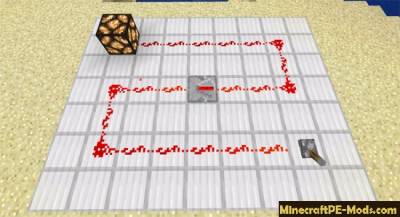 Pocket Piston (Redstone +) Mod for Minecraft PE