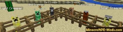 Creepers+ MCPE Mod 1.1, 1.0.5.13, 1.0.5, 1.0.4.11, 1.0.0