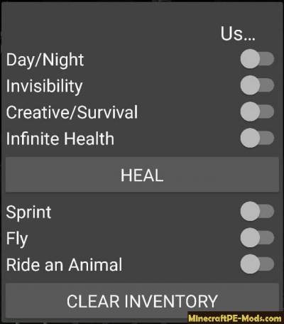 Useful Minecraft PE Mod Android 1.0.5.13, 1.0.5, 1.0.4, 1.0.3, 1.0.0