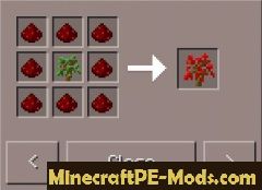 Plants Trees Ore Minecraft PE Mod 1.1.0, 1.0.9, 1.0.8, 1.0.7