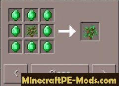 Plants Trees Ore Minecraft PE Mod 1.1.0, 1.0.9, 1.0.8, 1.0.7
