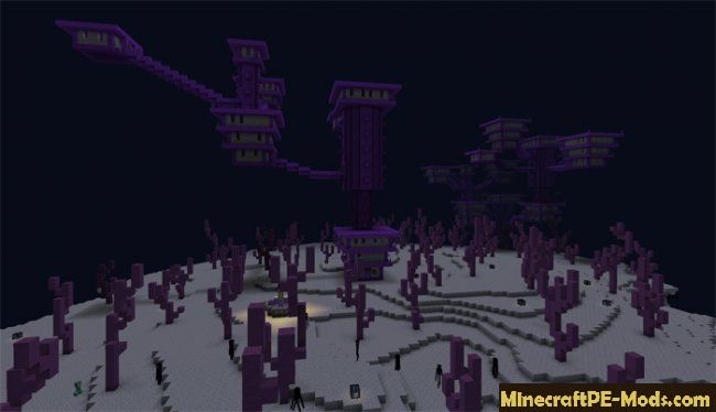 The End City Creation Map For Minecraft PE 1.12.0, 1.11.1 