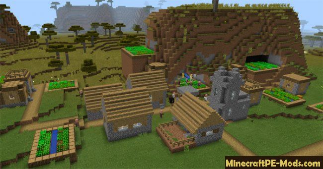 The dungeon in the village Seed For Minecraft PE 1.11, 1 
