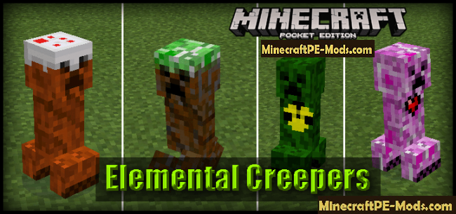 minecraft elemental creepers