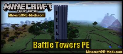 Battle Towers Minecraft PE Mod 1.2.9, 1.2.8, 1.2.7, 1.2.6