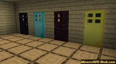 Extra Doors Minecraft PE Mod 1.0.6.0, 1.0.5, 1.0.4.11, 1.0.4, 1.0.0