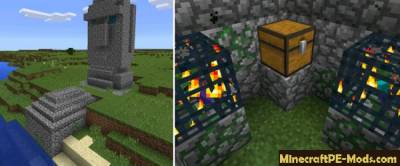 Structure Spawning System Mod For MCPE 1.2.0, 1.1.5, 1.1.4