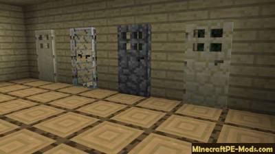 Extra Doors Minecraft PE Mod 1.0.6.0, 1.0.5, 1.0.4.11, 1.0.4, 1.0.0